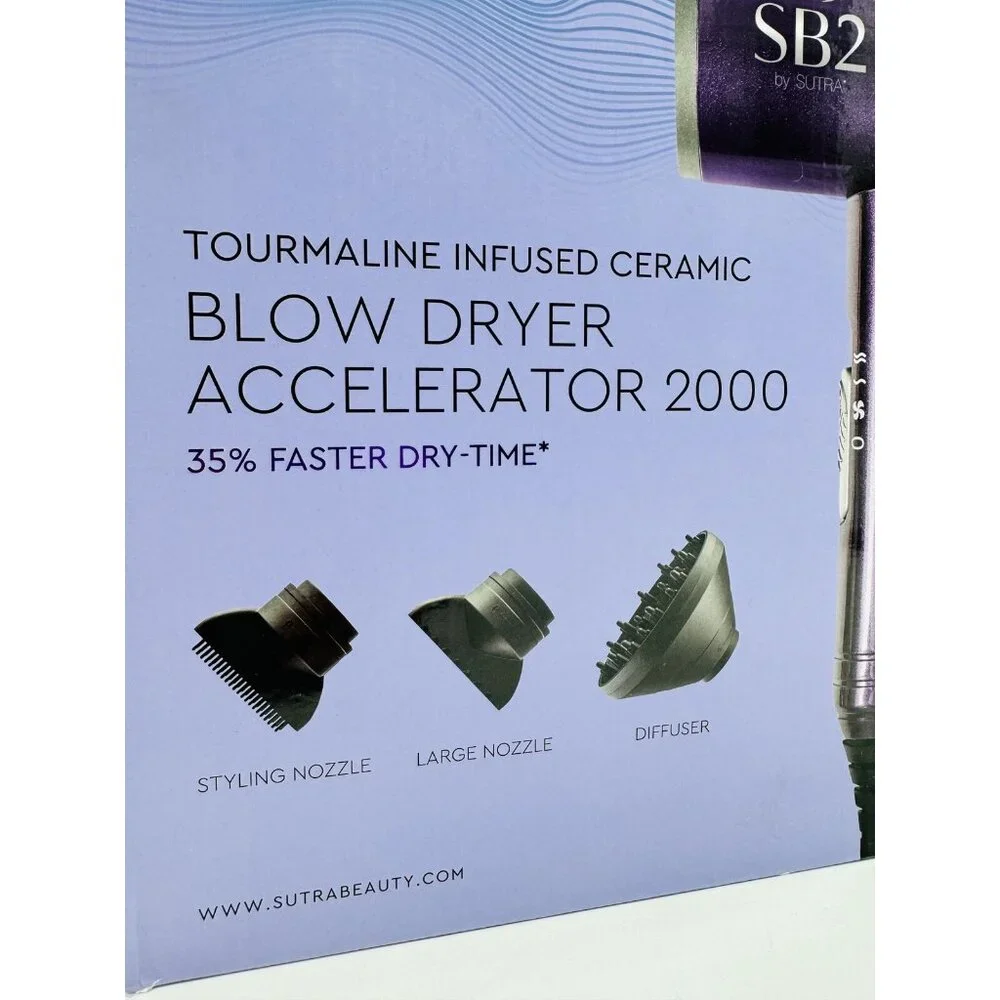 SB2 by SUTRA Accelerator ceramic 2000 Blow Dryer 35% Faster Dry Time